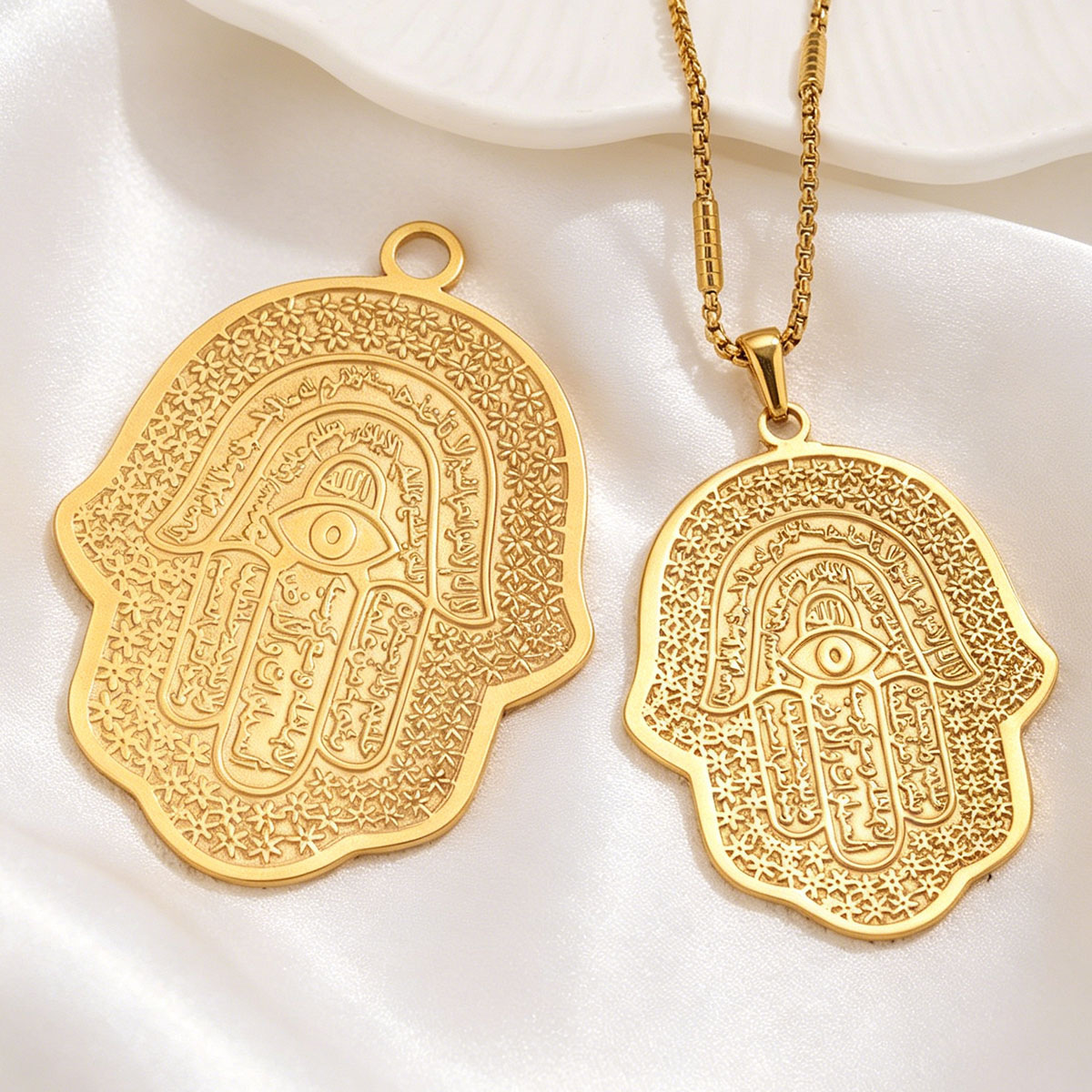 Men Accessories Evil Eye - 5 Stück 18K PVD Edelstahl Hamsa