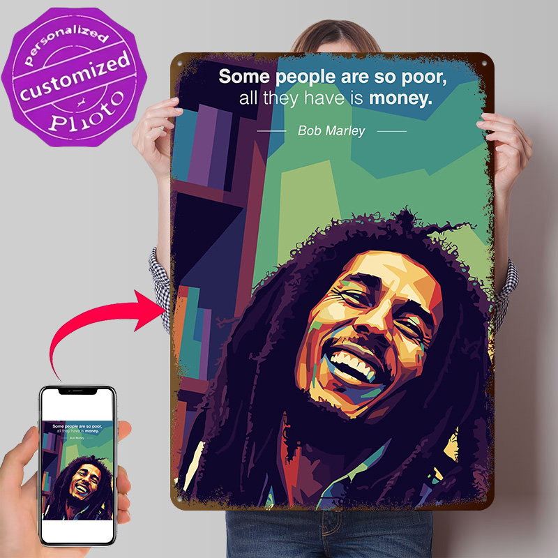 Men'S Accessories Quotes - Bob Marley Zitat Pop-Art 3D-Gedrucktes Textur-Poster