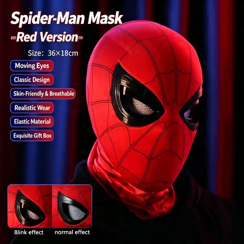 Men'S Accessories Clothing - Spider-Man Kopfbedeckung mit Beweglichen Augen Cooles