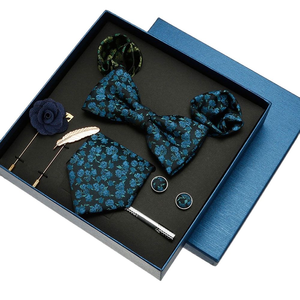 Neck Tie Set Box - Luxus Seide Krawatte Taschen tücher in
