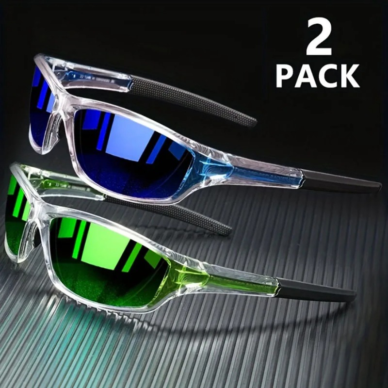 Sunglasses Polarized Men - 1/2 Stück Sportsonnenbrille für Männer Leichte