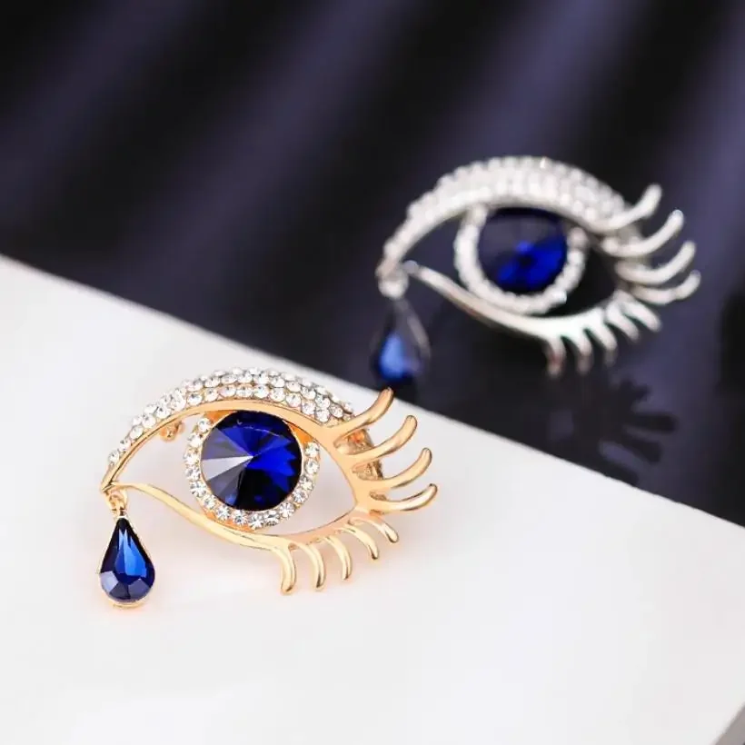 Men Accessories Evil Eye - 1 Stück Modische Böser-Blick-Brosche für Damen