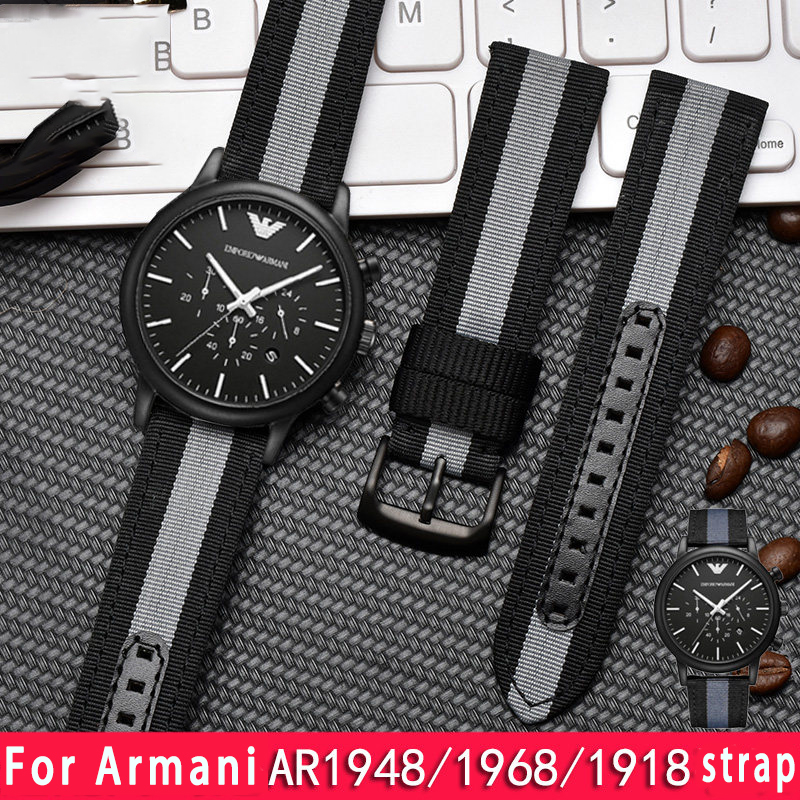 Men'S Accessories Armani - Für Armani AR1948 1968 1918 Nylonarmband