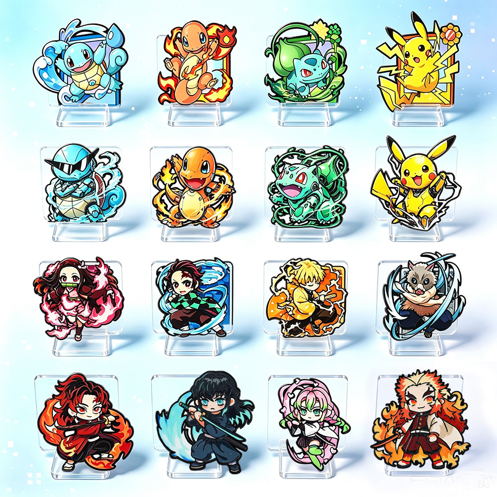 8 Stück Anime Pokemon & Demon  – Lapel Pin Enamel Bewertung und Preis