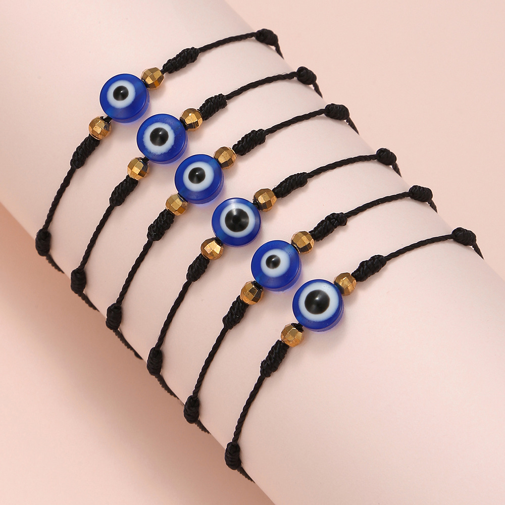 6 Stücke Blau Bösen blick Armb – Men Accessories Evil Eye Bewertung und Preis