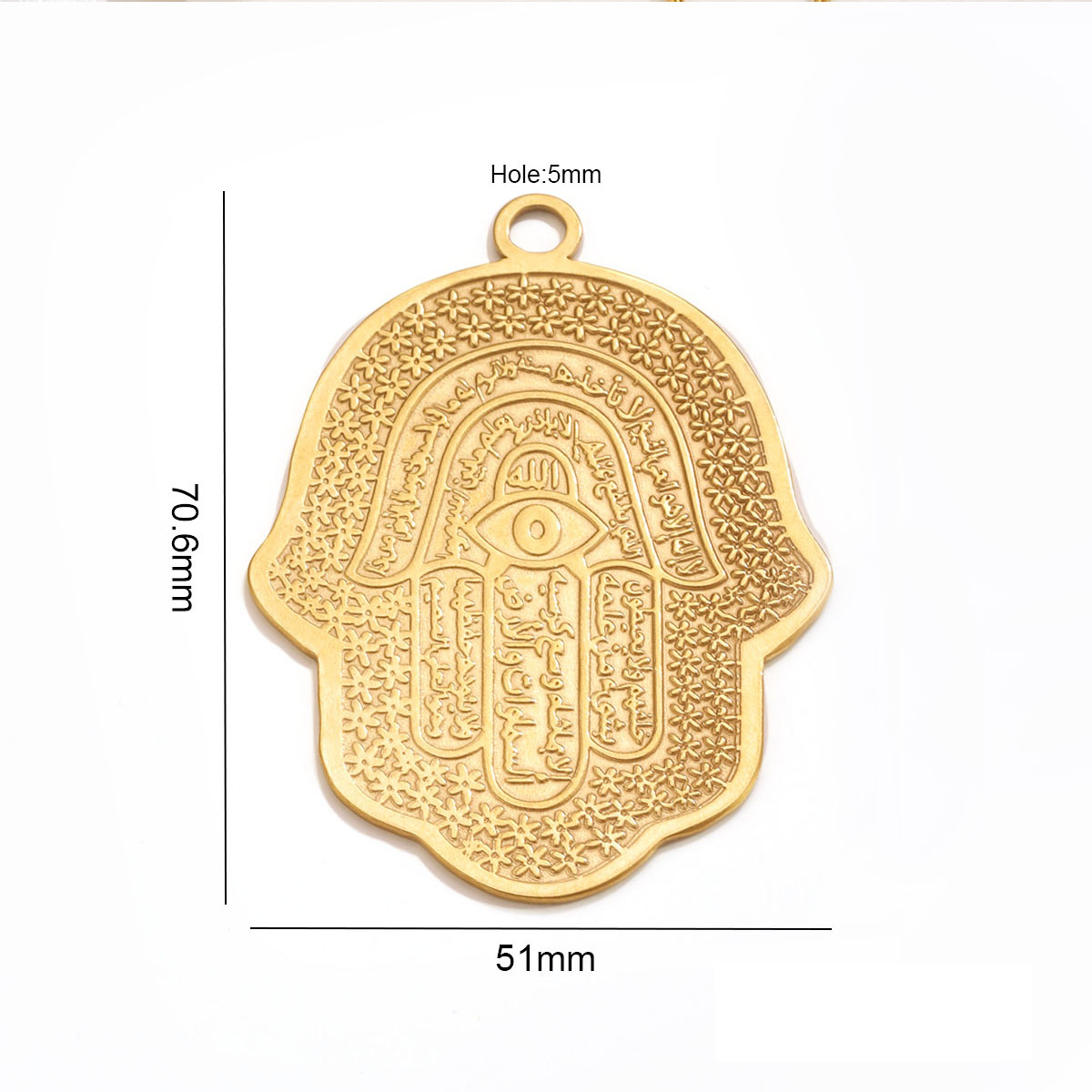5 Stück 18K PVD Edelstahl Hams – Men Accessories Evil Eye Bewertung und Preis