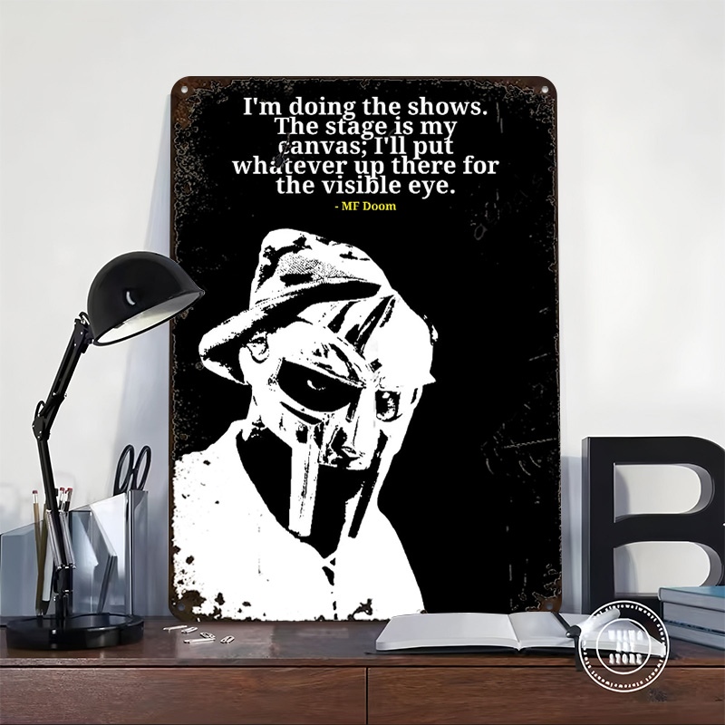 MF Doom Zitat Metallposter Ind – Men'S Accessories Quotes Bewertung und Preis