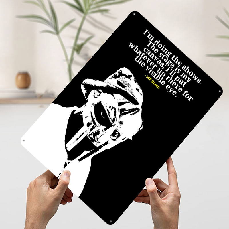 MF Doom Zitat Metallposter Ind – Men'S Accessories Quotes Bewertung und Preis