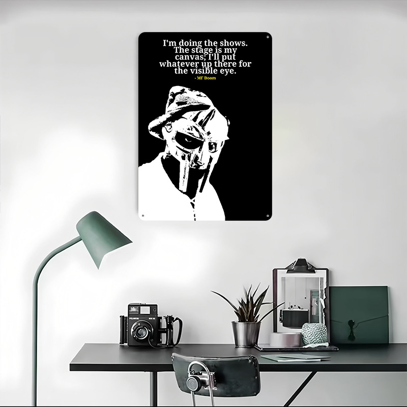 MF Doom Zitat Metallposter Ind – Men'S Accessories Quotes Bewertung und Preis