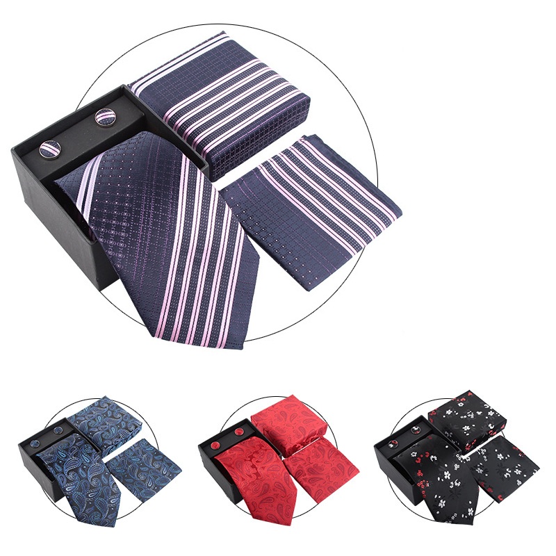 Herren-Krawattenset: Hochzeits – Neck Tie Set Box Bewertung und Preis