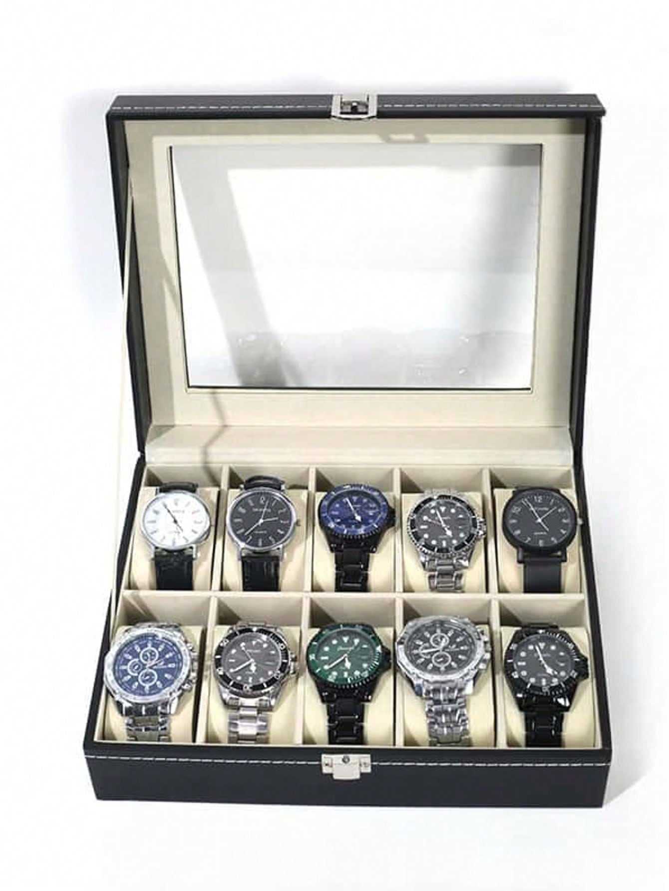 Leder-Uhrenbox mit Schloss, Gr – Men'S Accessories Case Bewertung und Preis