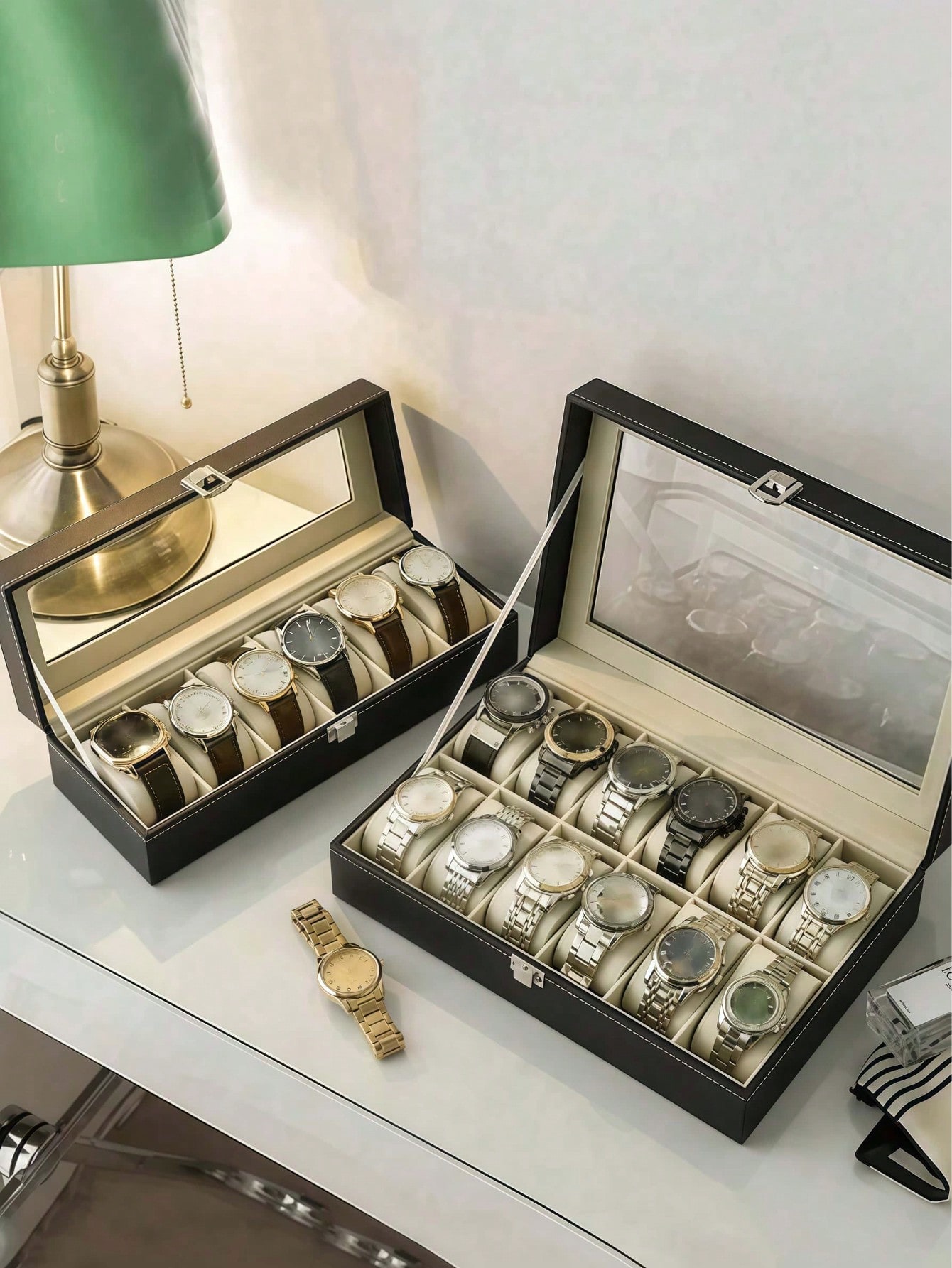 Leder-Uhrenbox mit Schloss, Gr – Men'S Accessories Case Bewertung und Preis