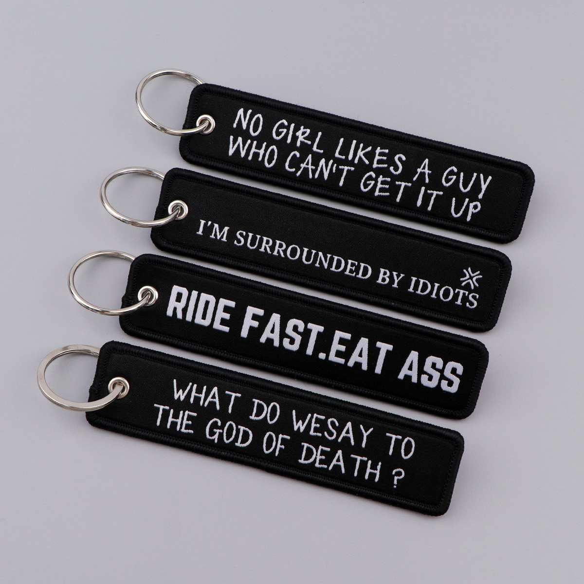 Warnhinweise: Bestickte Schlüs – Men'S Accessories Quotes Bewertung und Preis
