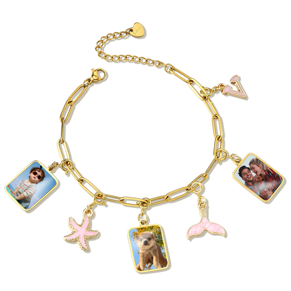 Angepasst Foto Brief Flagge An – Men'S Accessories Jewelry Bracelet Bewertung und Preis