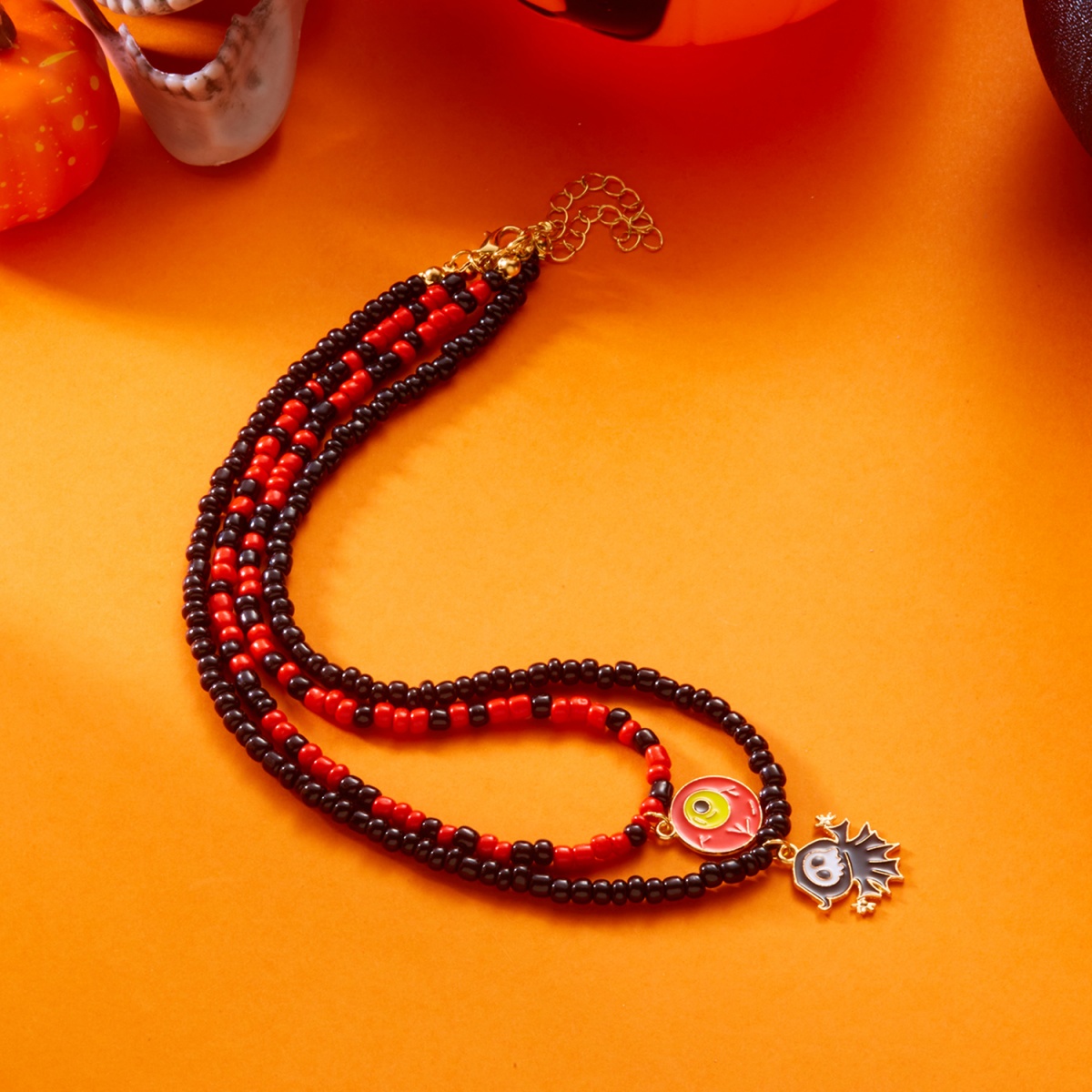 Doppelschichtige Halskette mit – Men Accessories Evil Eye Bewertung und Preis