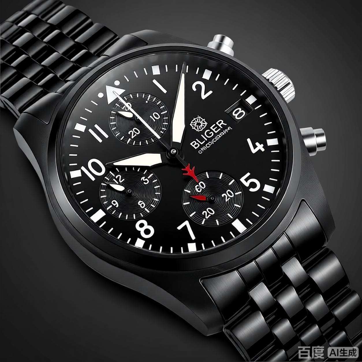 BLIGER Vollschwarze, gebürstet – Young Men'S Accessories Bewertung und Preis