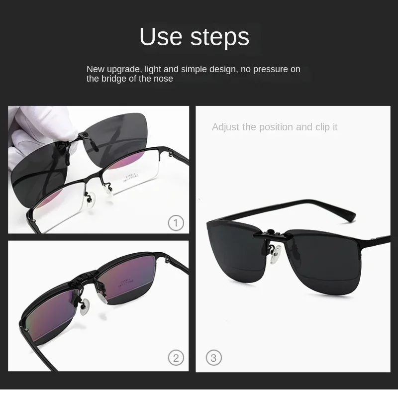 Neue Quadratische Clip-On Sonn – Sunglasses Polarized Men Bewertung und Preis