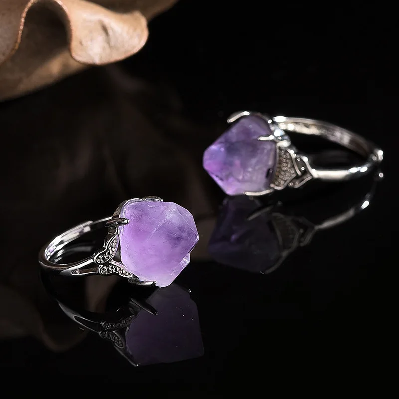 Natürlicher Amethyst, handgesc – Men'S Accessories Hand Bands Bewertung und Preis