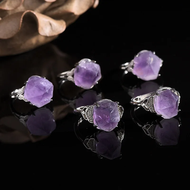 Natürlicher Amethyst, handgesc – Men'S Accessories Hand Bands Bewertung und Preis